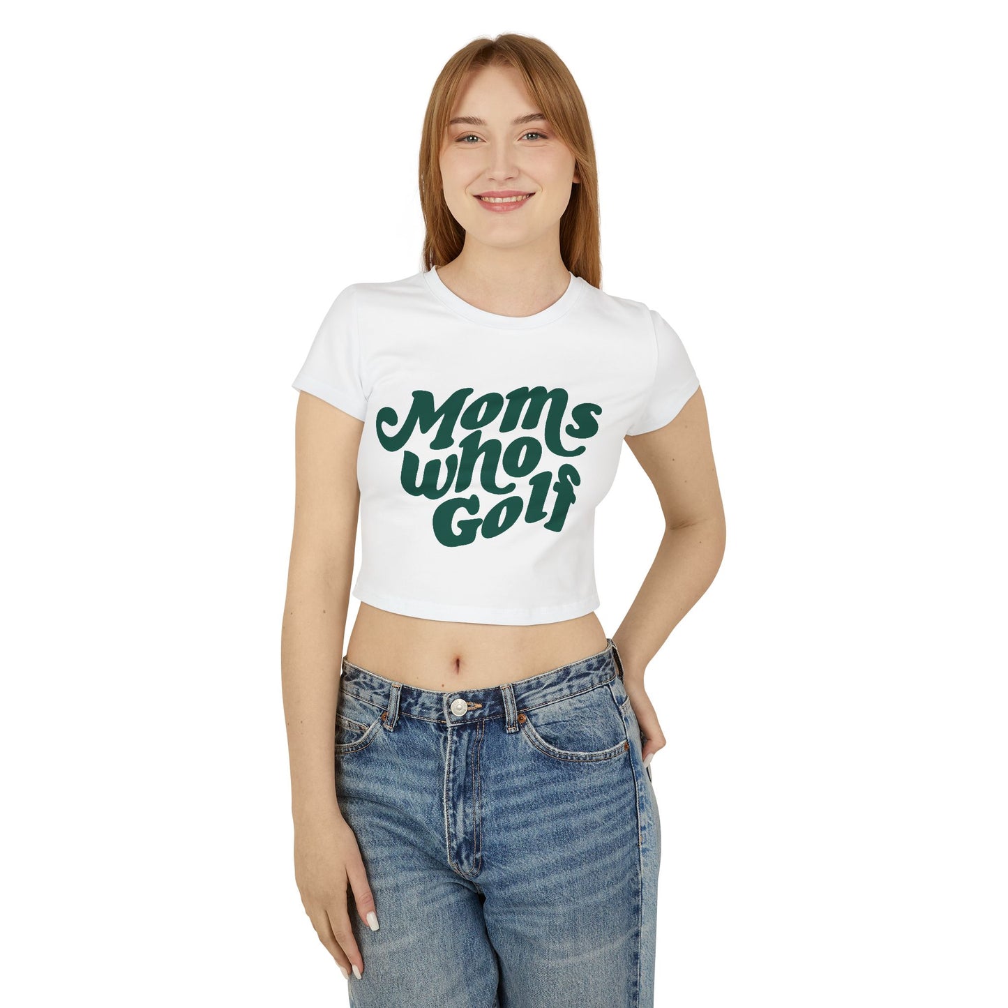 Moms Who Golf Cropped T-Shirt