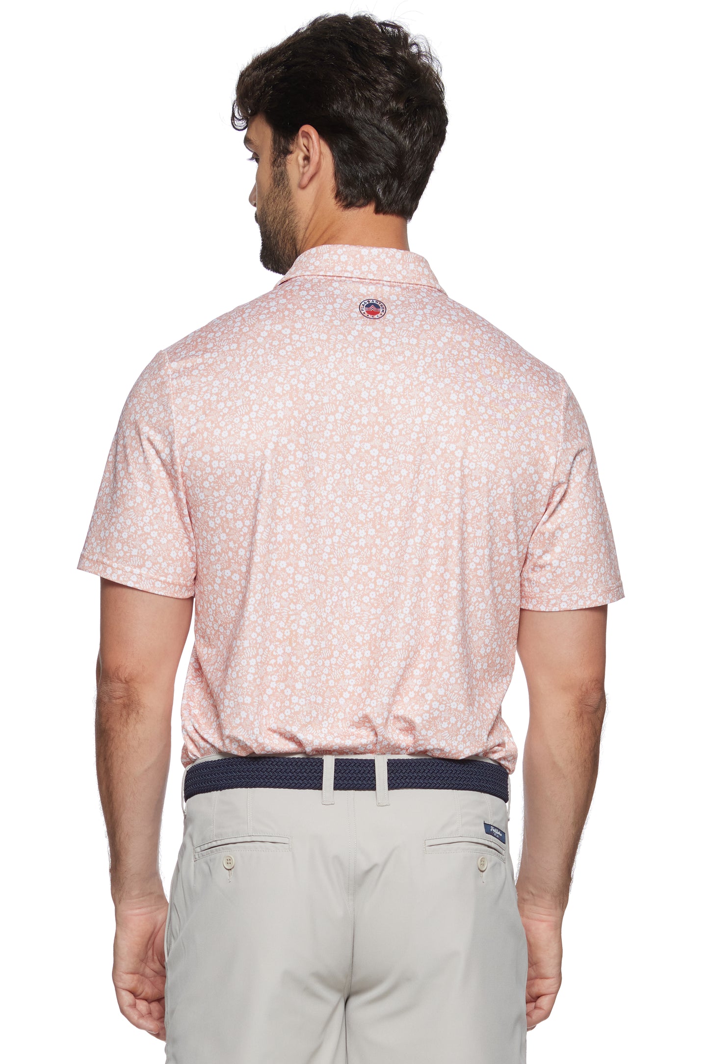 Flag And Anthem Cobbtown Floral Print Performance Polo