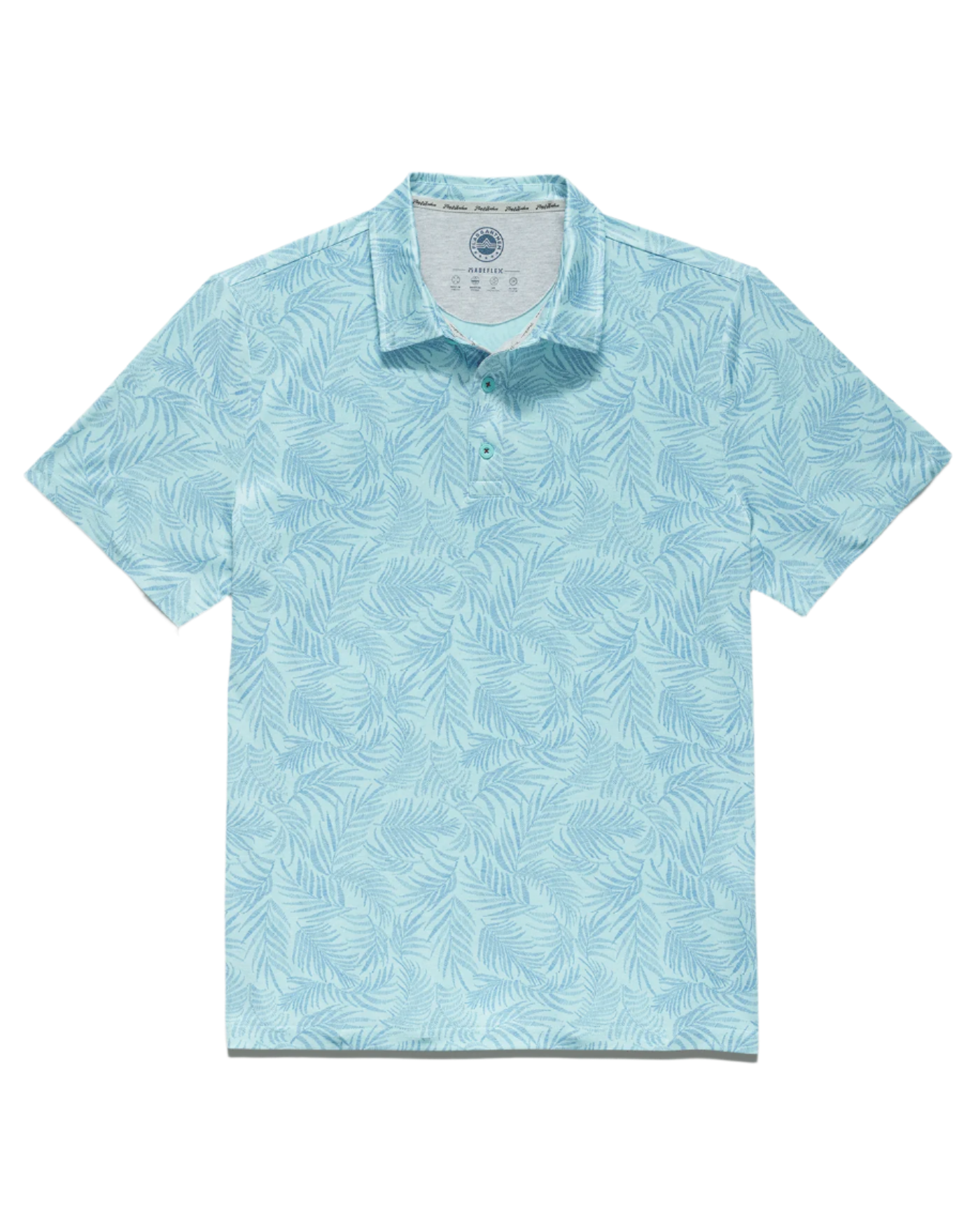 Flag And Anthem Lantana Palm Print Performance Polo