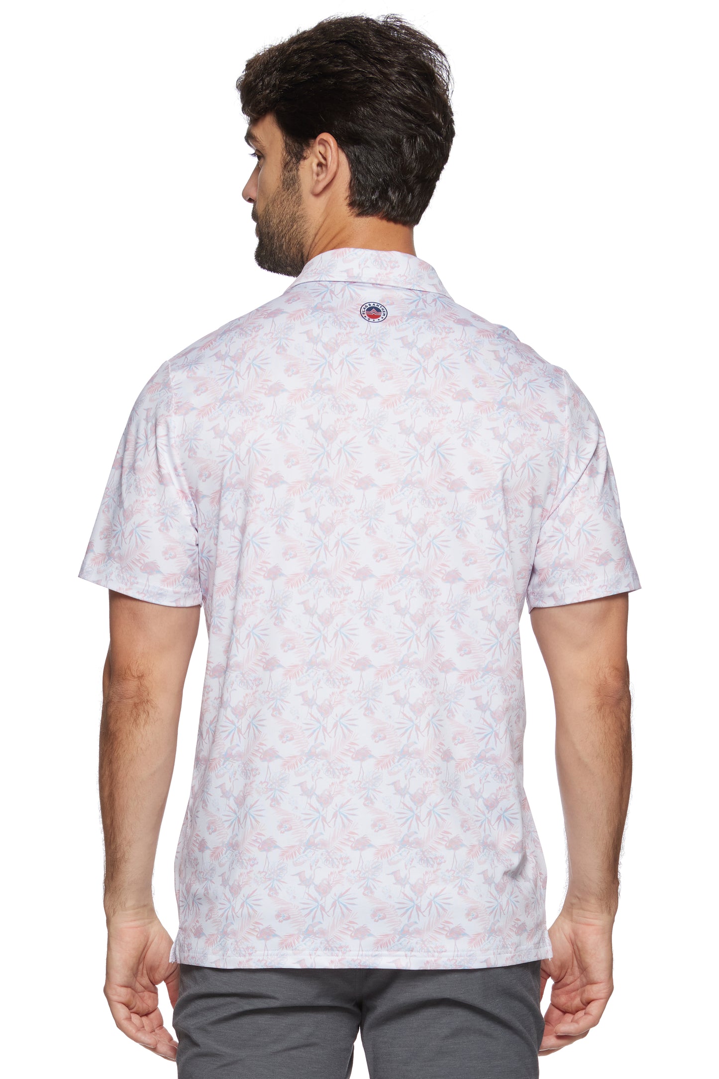 Flag And Anthem Pasadena SS Toucan Print Performance Polo