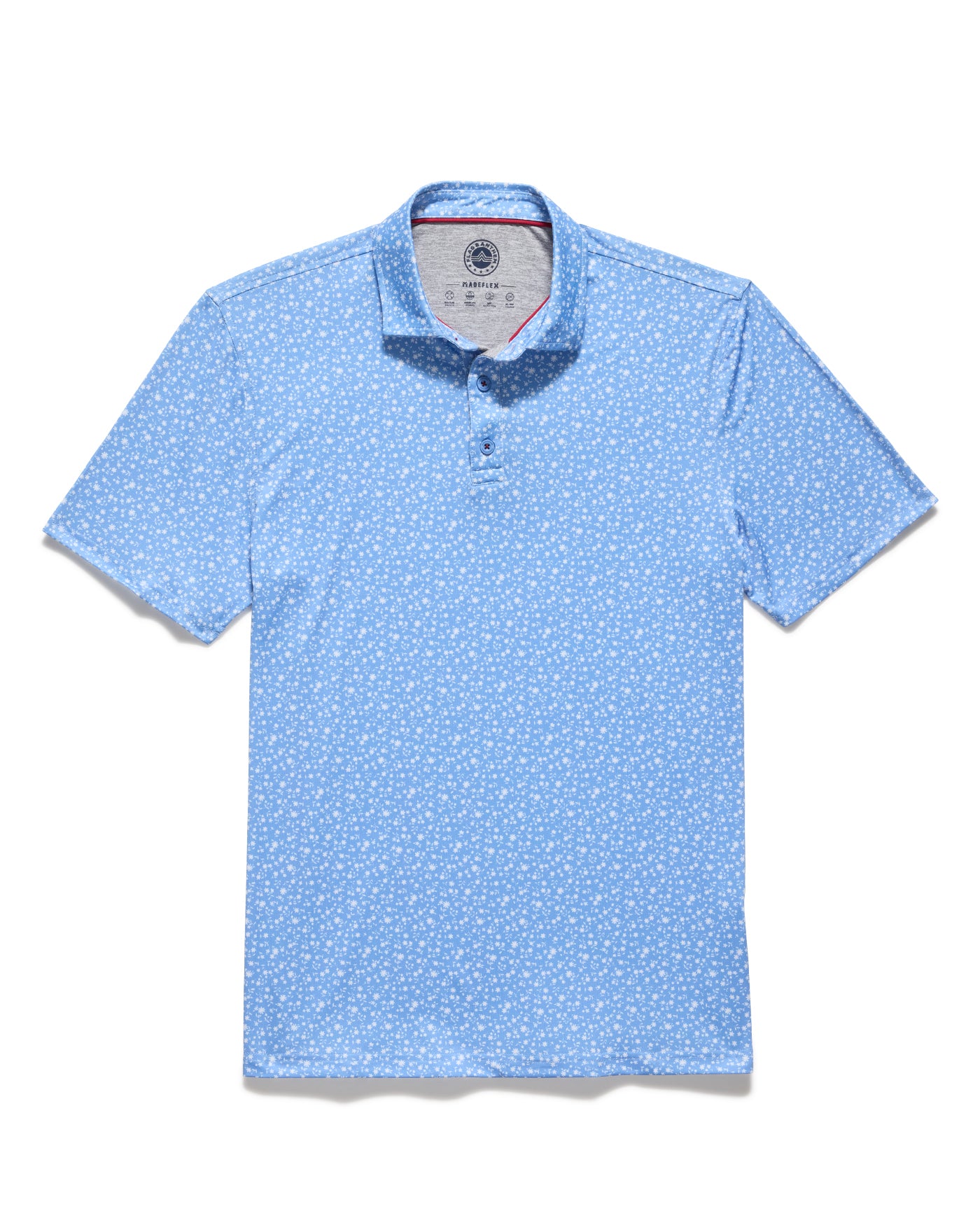 Flag And Anthem Hampton SS Floral Print Performance Polo