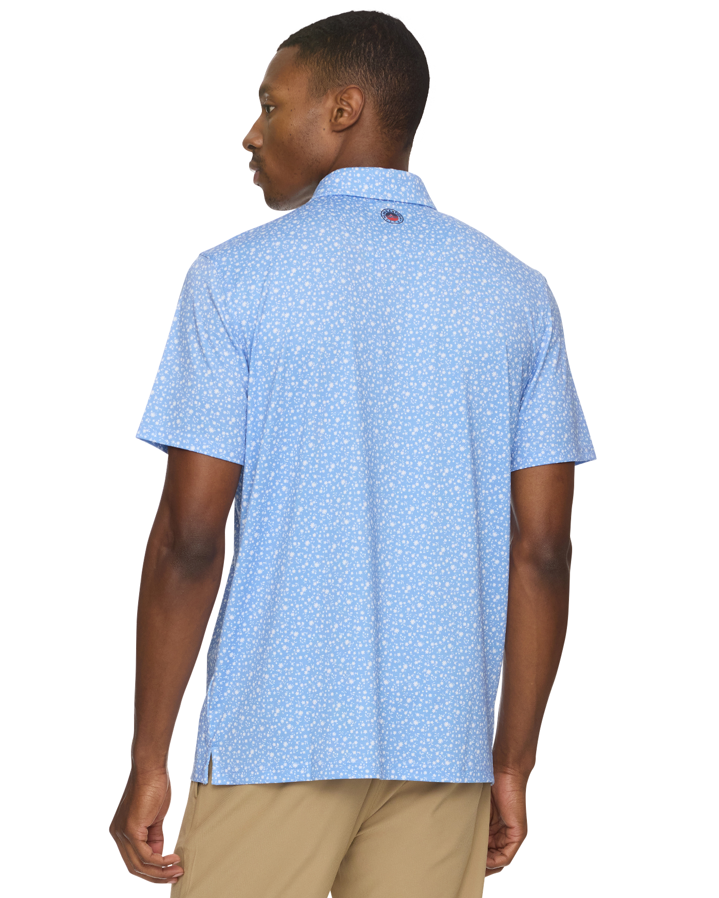 Flag And Anthem Hampton SS Floral Print Performance Polo