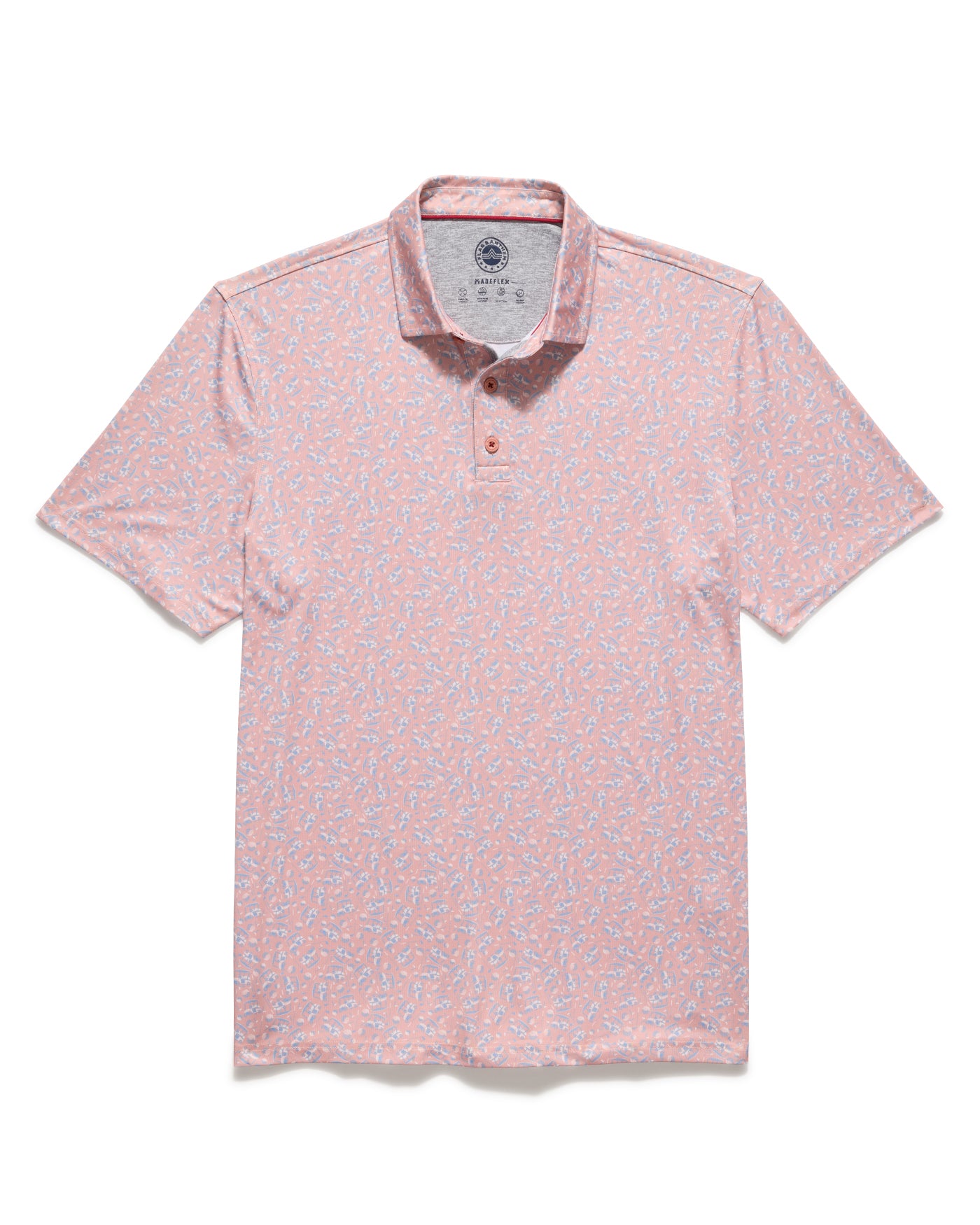 Flag And Anthem Jarvis SS Golf Cart Print Performance Polo