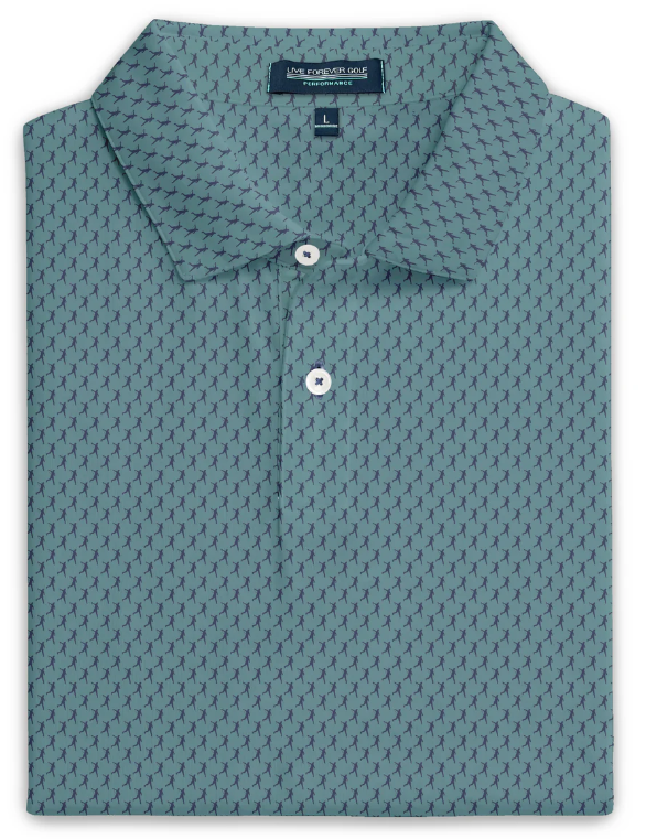 Live Forever Golf - The Full Send Ringer Performance Golf Polo