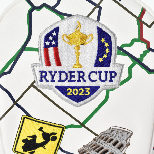 Ryder Cup 2023-All Roads Collection, Heritage Custom Driver Cover- Road Map with Multi Icons-White