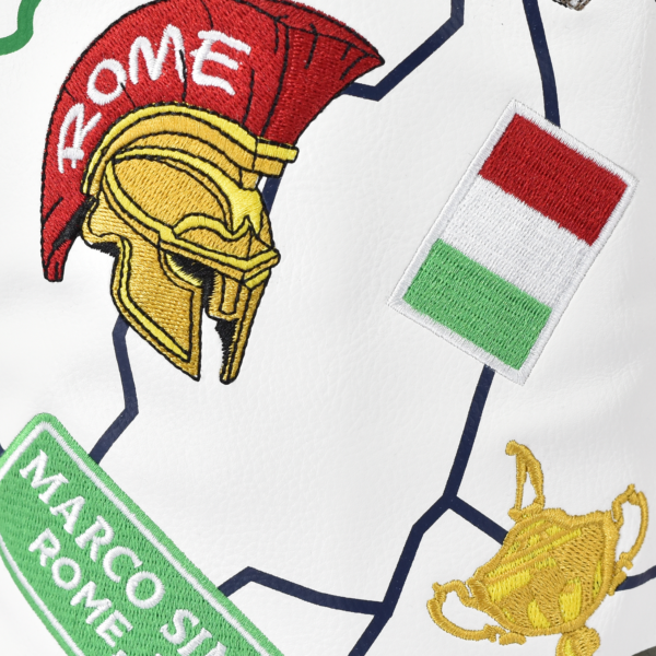 Ryder Cup 2023-All Roads Collection, Heritage Custom Driver Cover- Road Map with Multi Icons-White