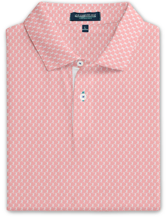 Live Forever Golf - The Full Send Ringer Performance Golf Polo