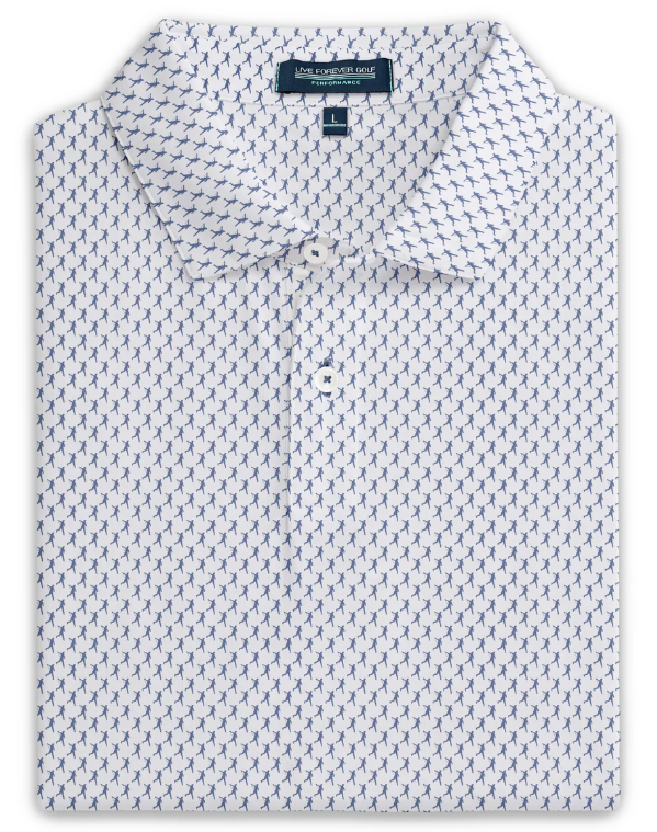 Live Forever Golf - The Full Send Ringer Performance Golf Polo