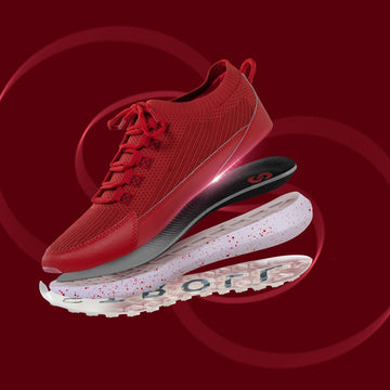 Golf Shoe - Stroll Golf Sport Knit - Red