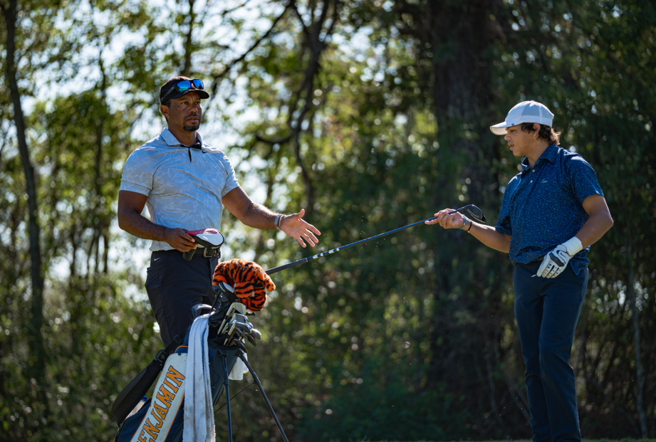Image of Tiger and Charlie Woods - Short Par 4