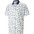 Puma Men's Mattr Lagoon Polo- Bright White-Flamingo Pink