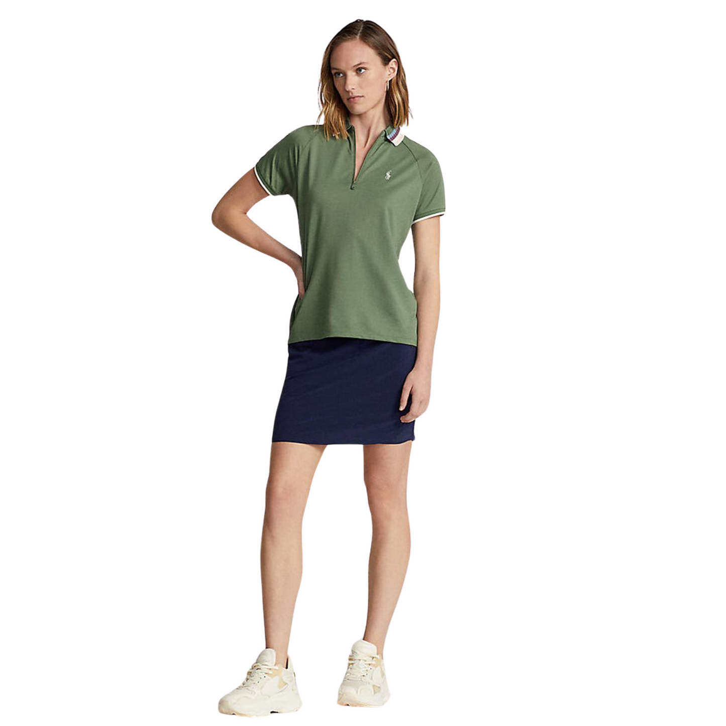 Ladies Short-Sleeve Tour Pique 1/4 Zip Polo