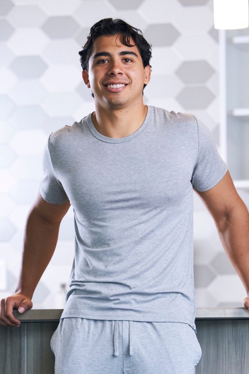 Image of Men's Soft Bamboo Lounge Short Sleeve T-Shirt