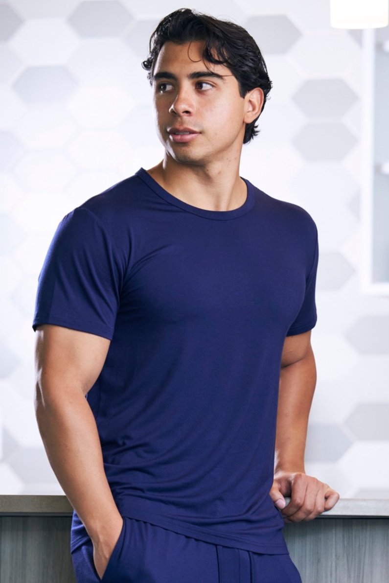 Image of Men's Soft Bamboo Lounge Short Sleeve T-Shirt