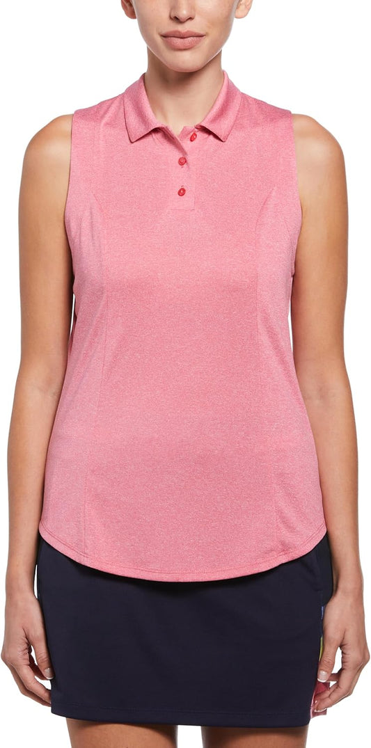Callaway Women's Heather Sleeveless Golf Polo