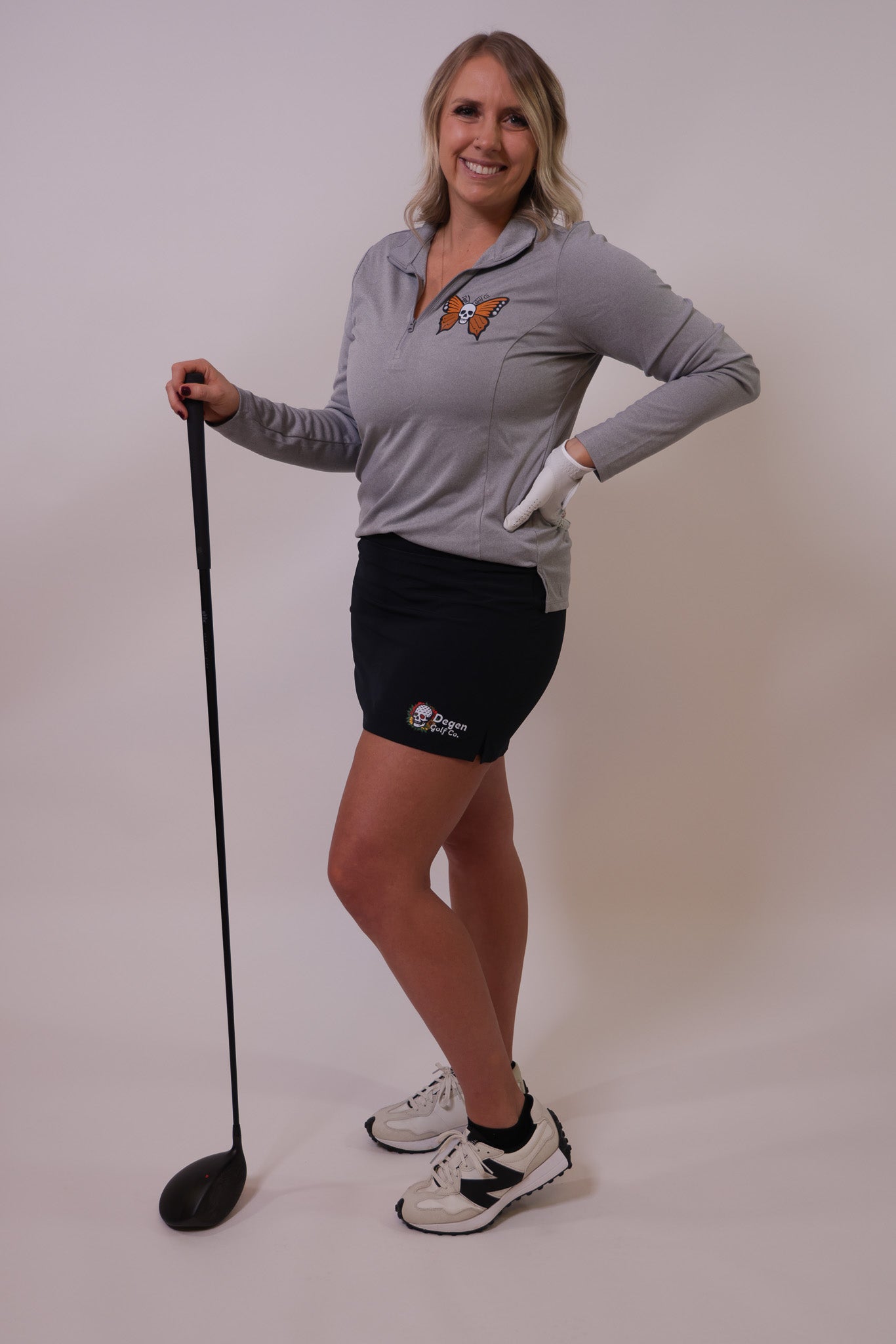 Image of Women’s Butterfly Skull Quarter Zip
