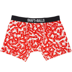 Flip Cup Boxers - Red / White