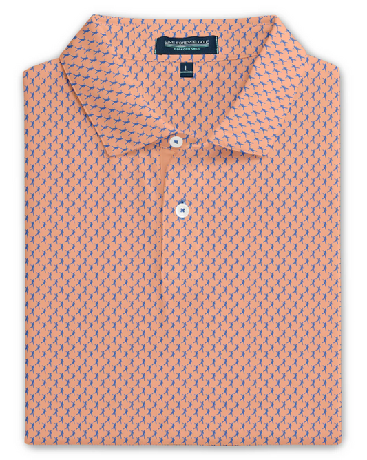 Live Forever Golf - The Full Send Ringer Performance Golf Polo