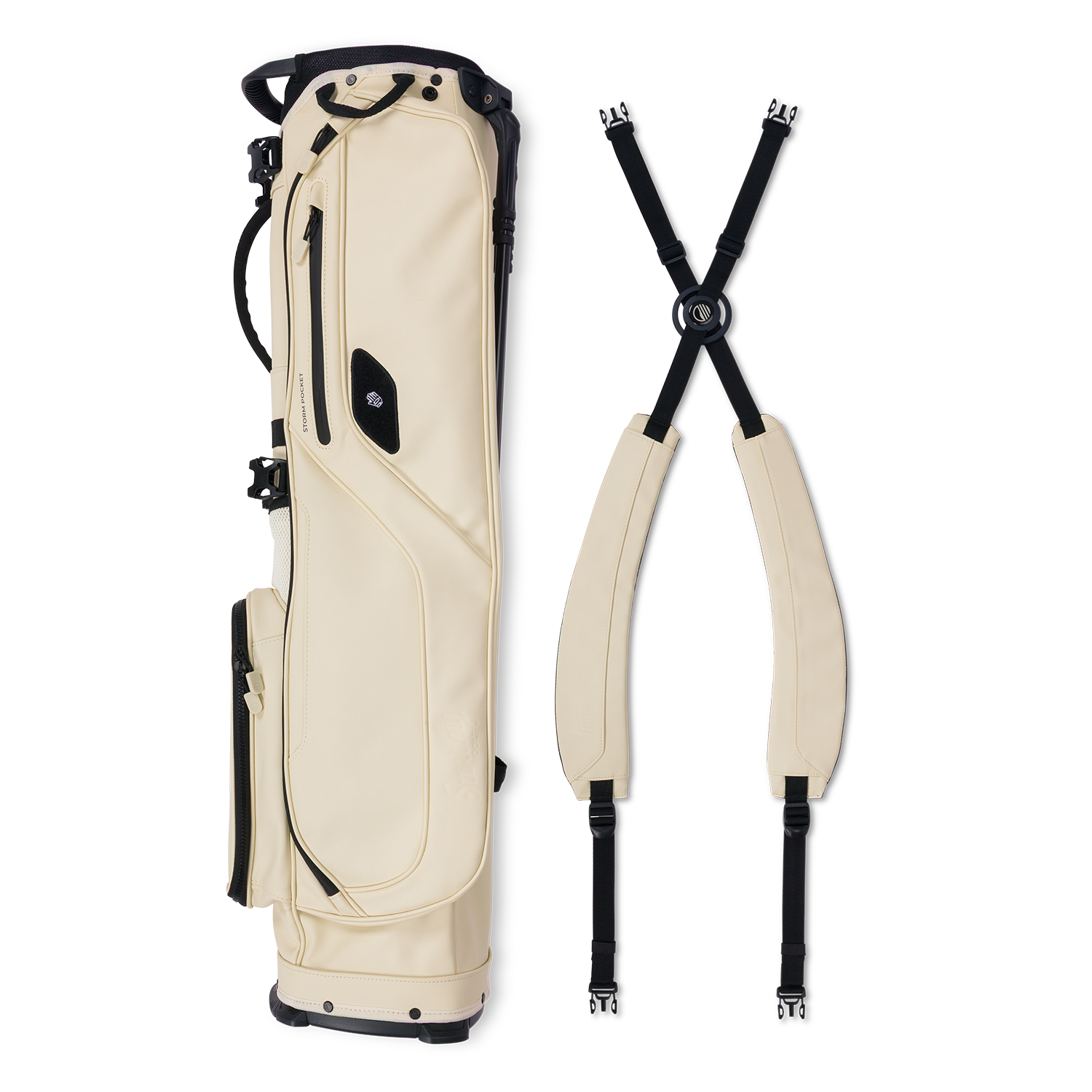 Image of El Camino S-Class | Cream Vegan Leather Mid Size Stand Bag