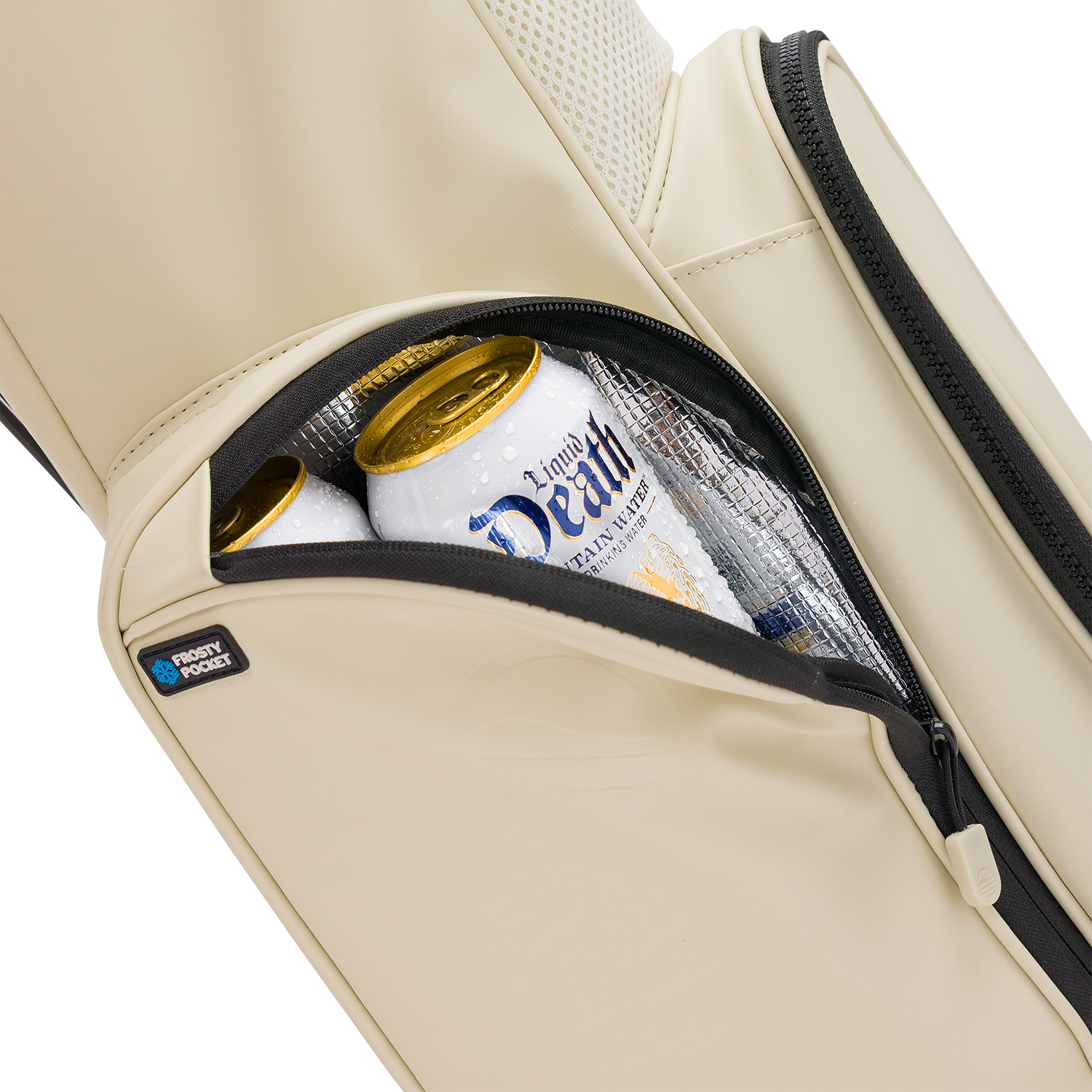 Image of El Camino S-Class | Cream Vegan Leather Mid Size Stand Bag
