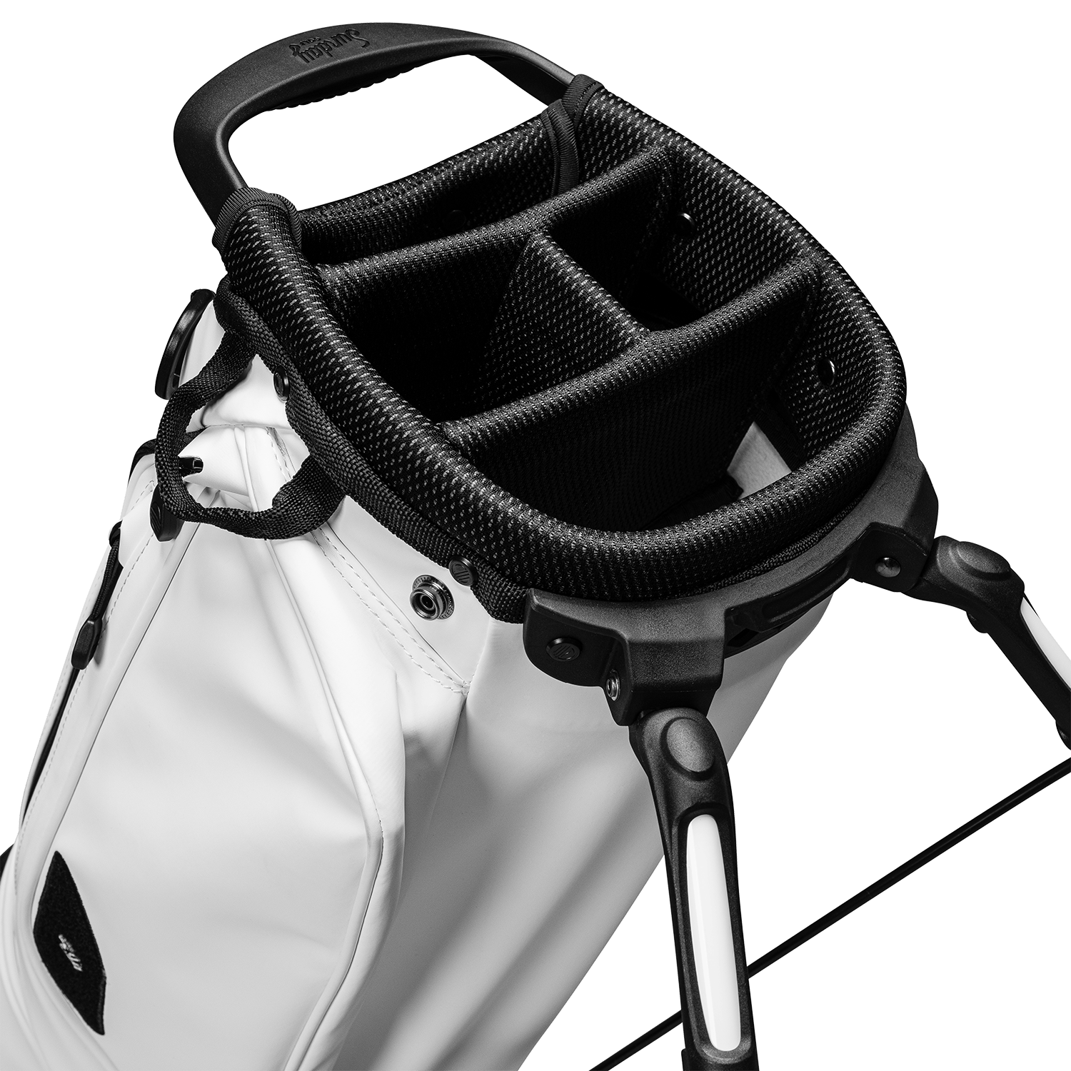 Image of El Camino S-Class | White Vegan Leather Mid Size Stand Bag