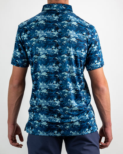 Pins and Aces Electric Camo Polo