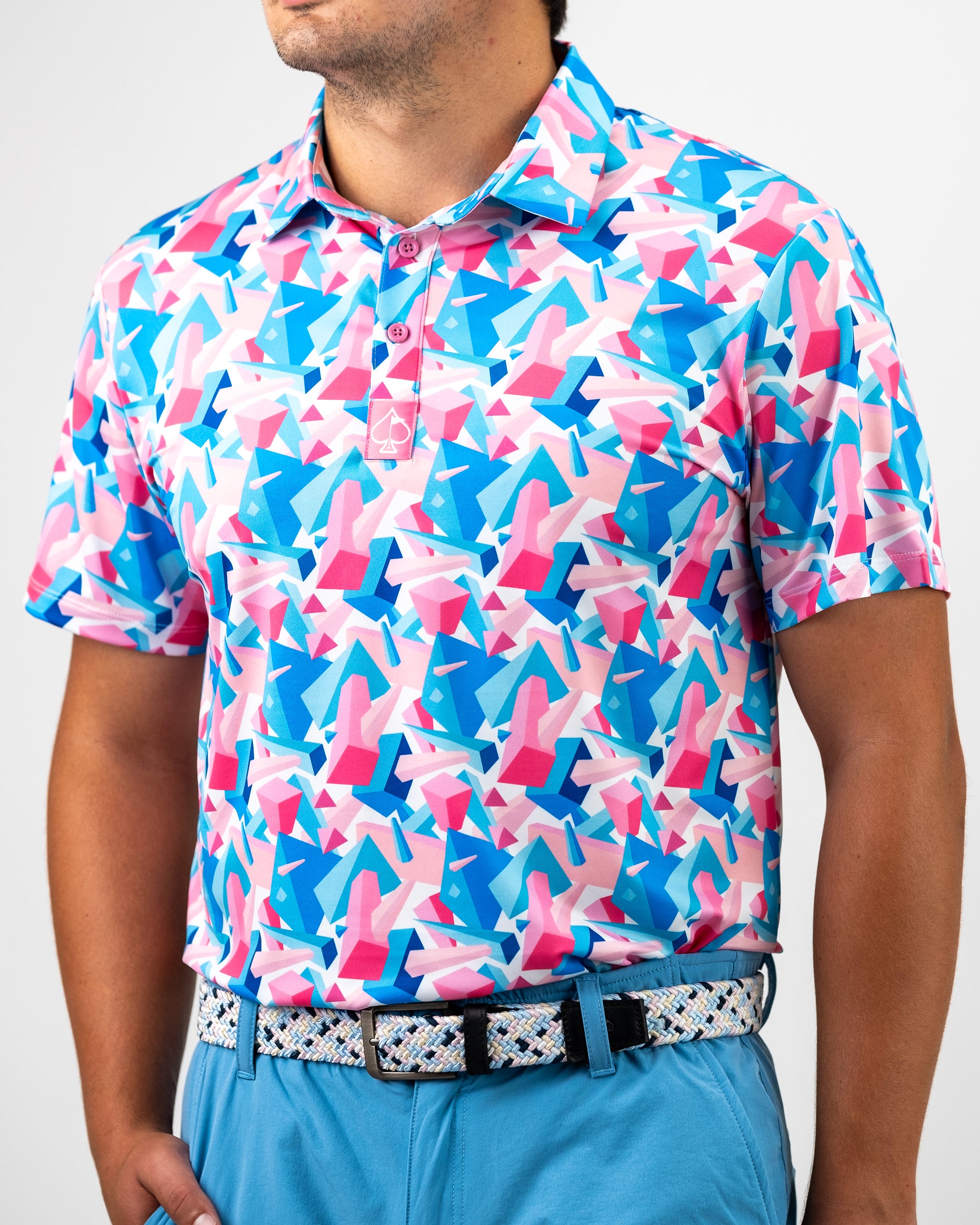 Image of Pins and Aces Floating Geo Polo