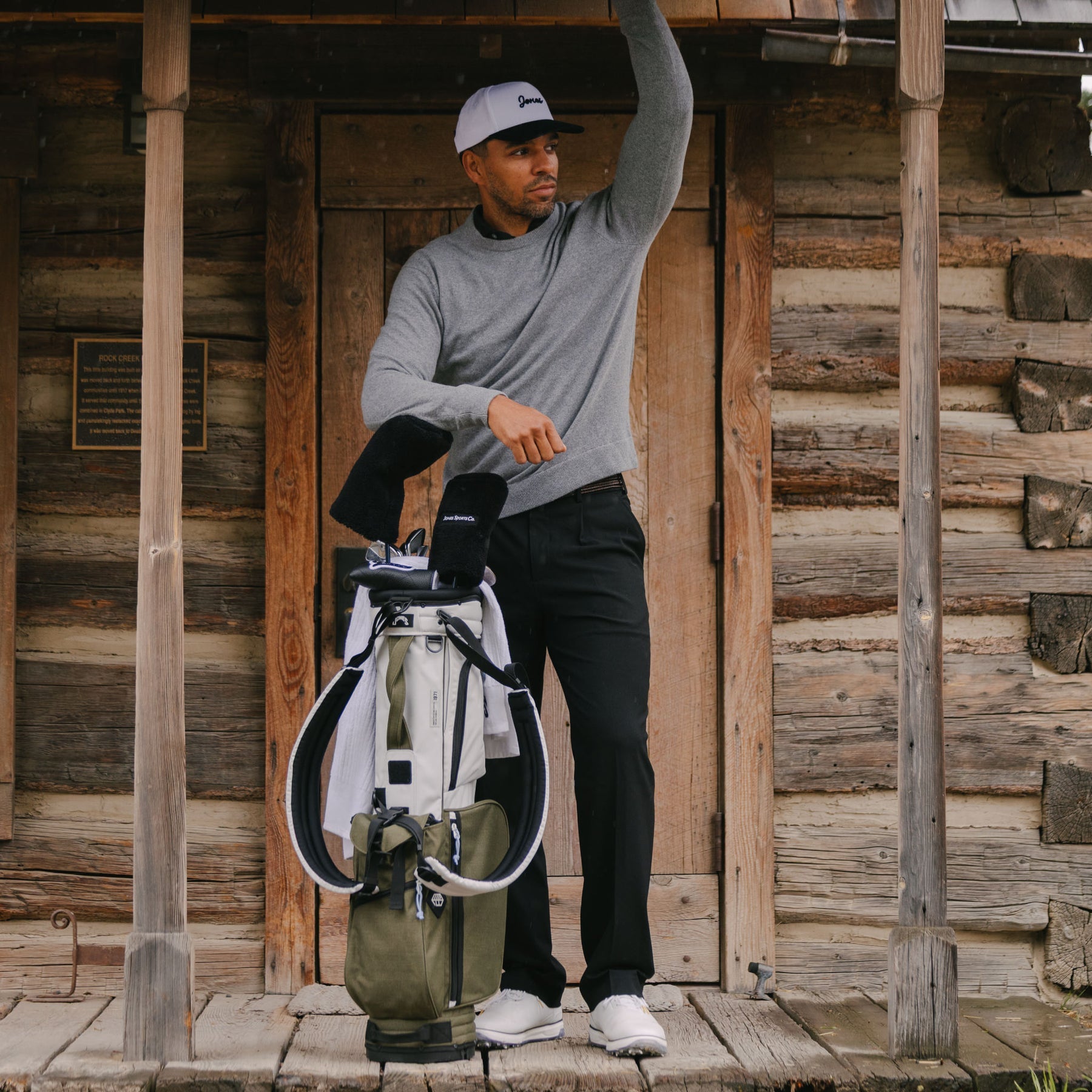 Image of Rover Stand Bag - Bone/Olive Night