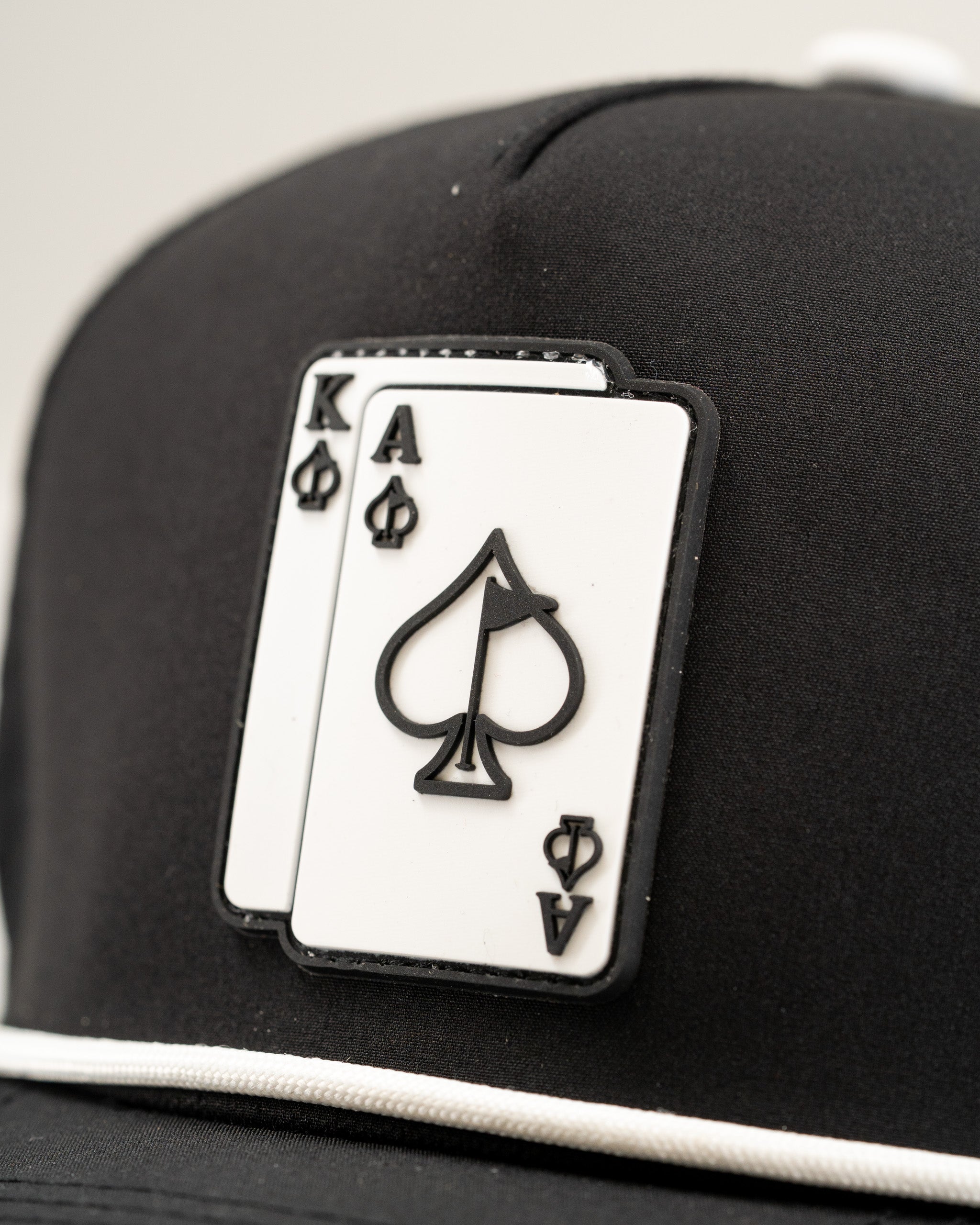 Image of Ace/King Black - Perforated Rope Hat