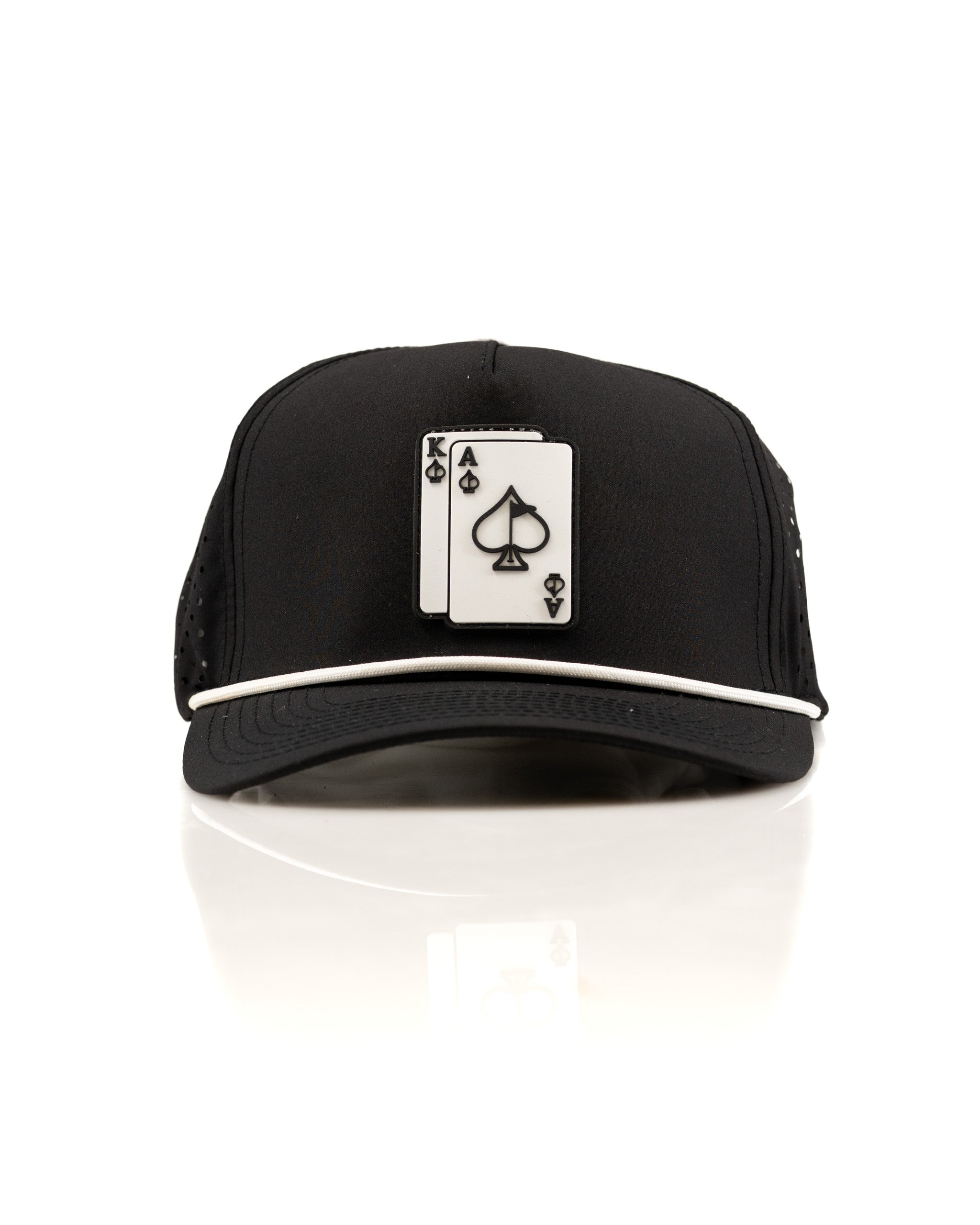 Image of Ace/King Black - Perforated Rope Hat