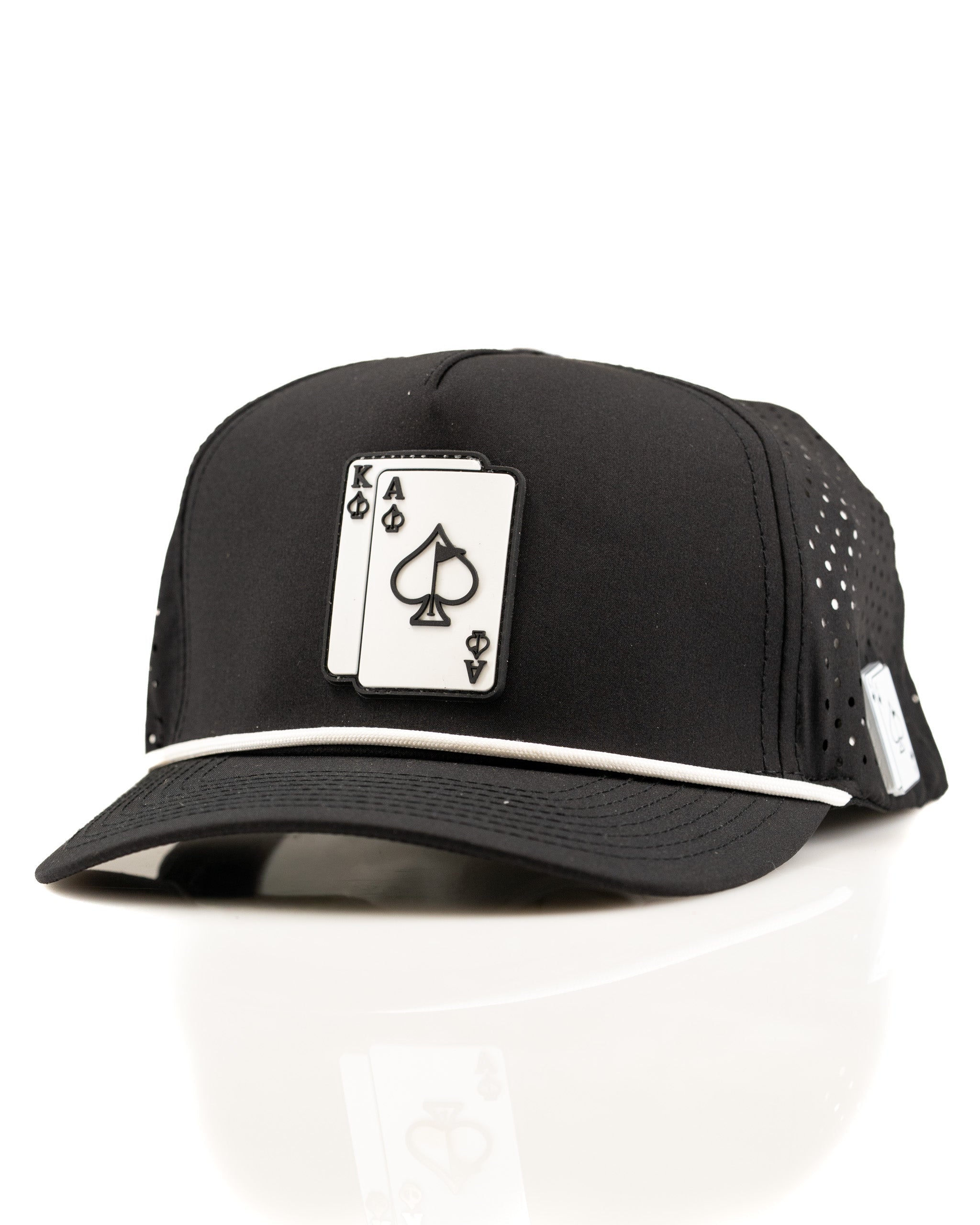 Image of Ace/King Black - Perforated Rope Hat