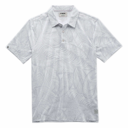 Delray Polo W/ Large Palm Leaf Print