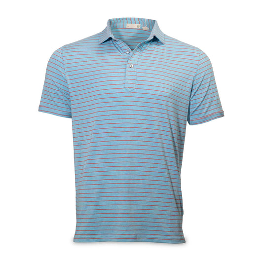 TASC Everywhere Polo - Radiant Blue/Fire Heather