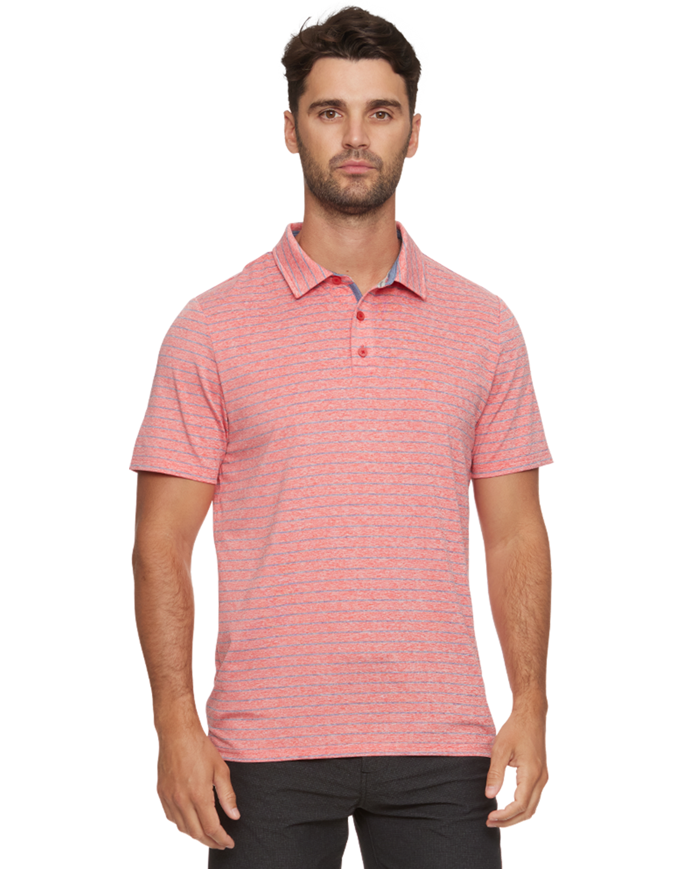 Image of Flag And Anthem Wilmington Stripe Performance Polo
