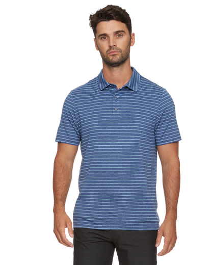 Flag And Anthem Wilmington Stripe Performance Polo