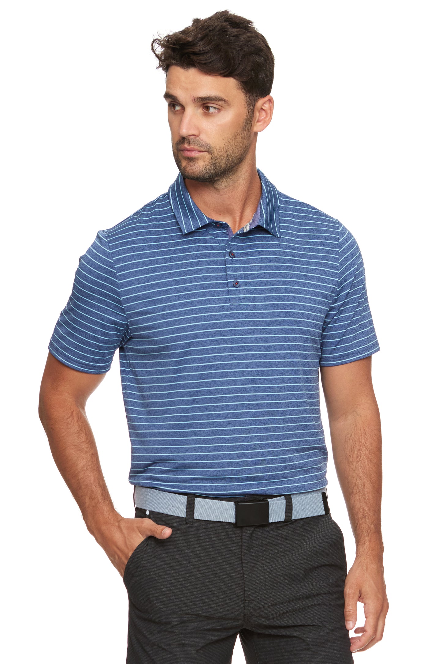 Flag And Anthem Wilmington Stripe Performance Polo