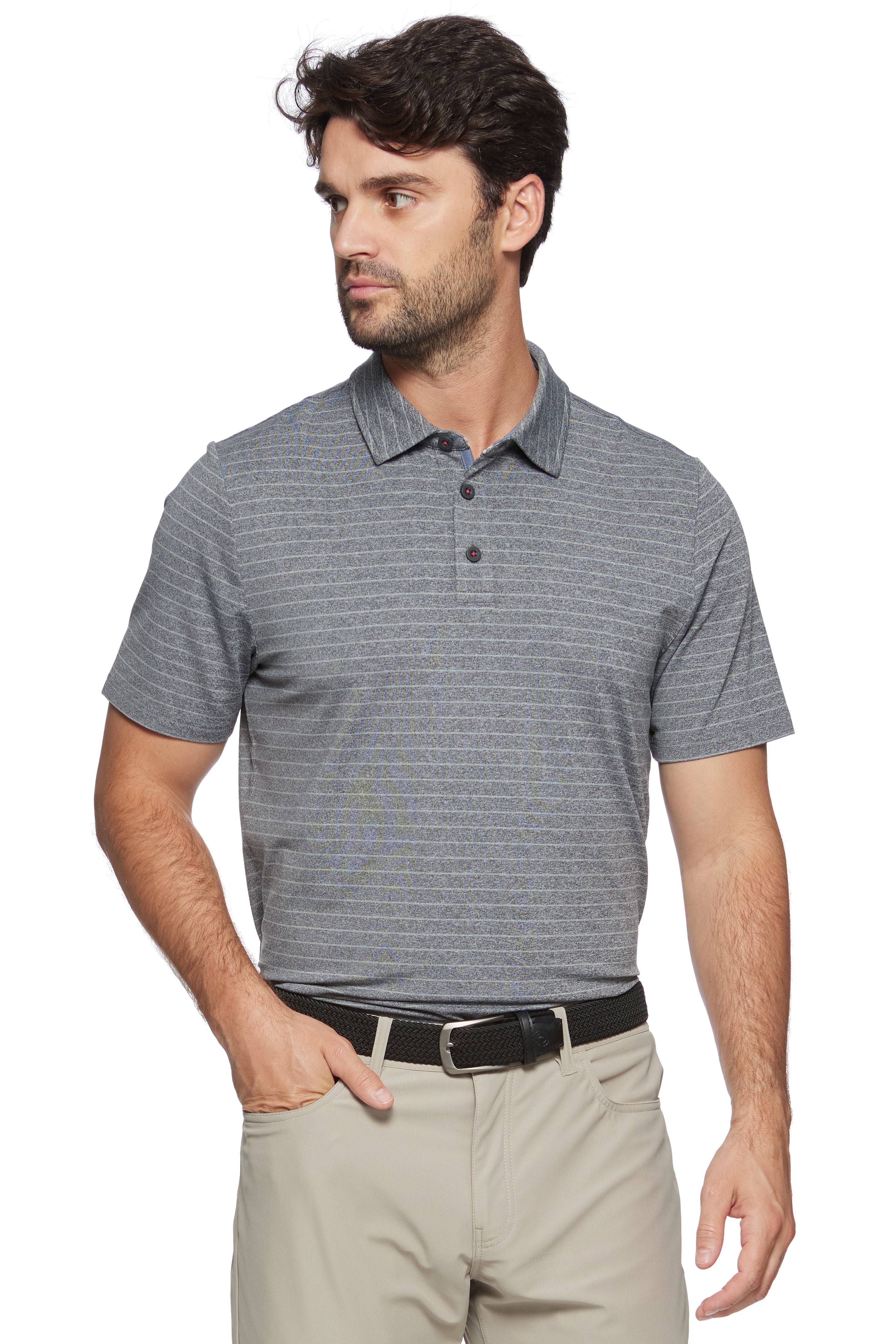 Image of Flag And Anthem Wilmington Stripe Performance Polo