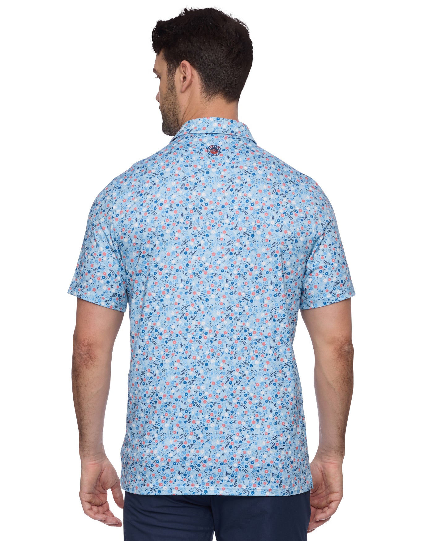 Flag And Anthem Cobbtown Floral Print Performance Polo