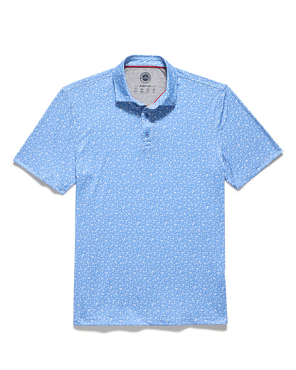 Flag And Anthem Hampton SS Floral Print Performance Polo
