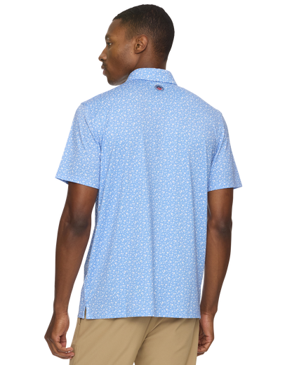 Flag And Anthem Hampton SS Floral Print Performance Polo