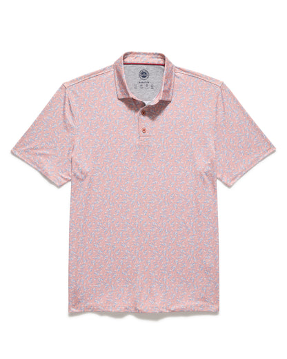 Flag And Anthem Jarvis SS Golf Cart Print Performance Polo