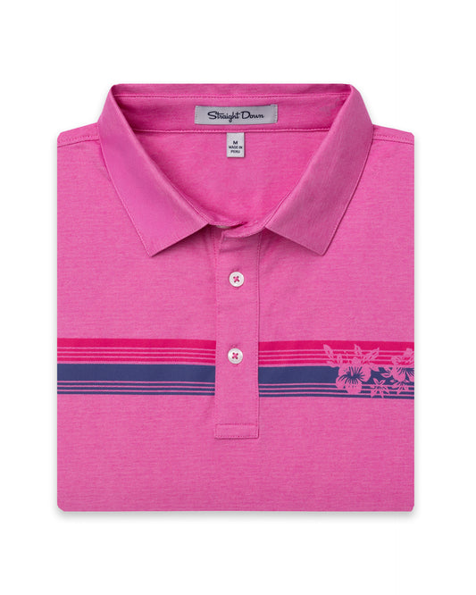 Straight Down Island Stripe Polo