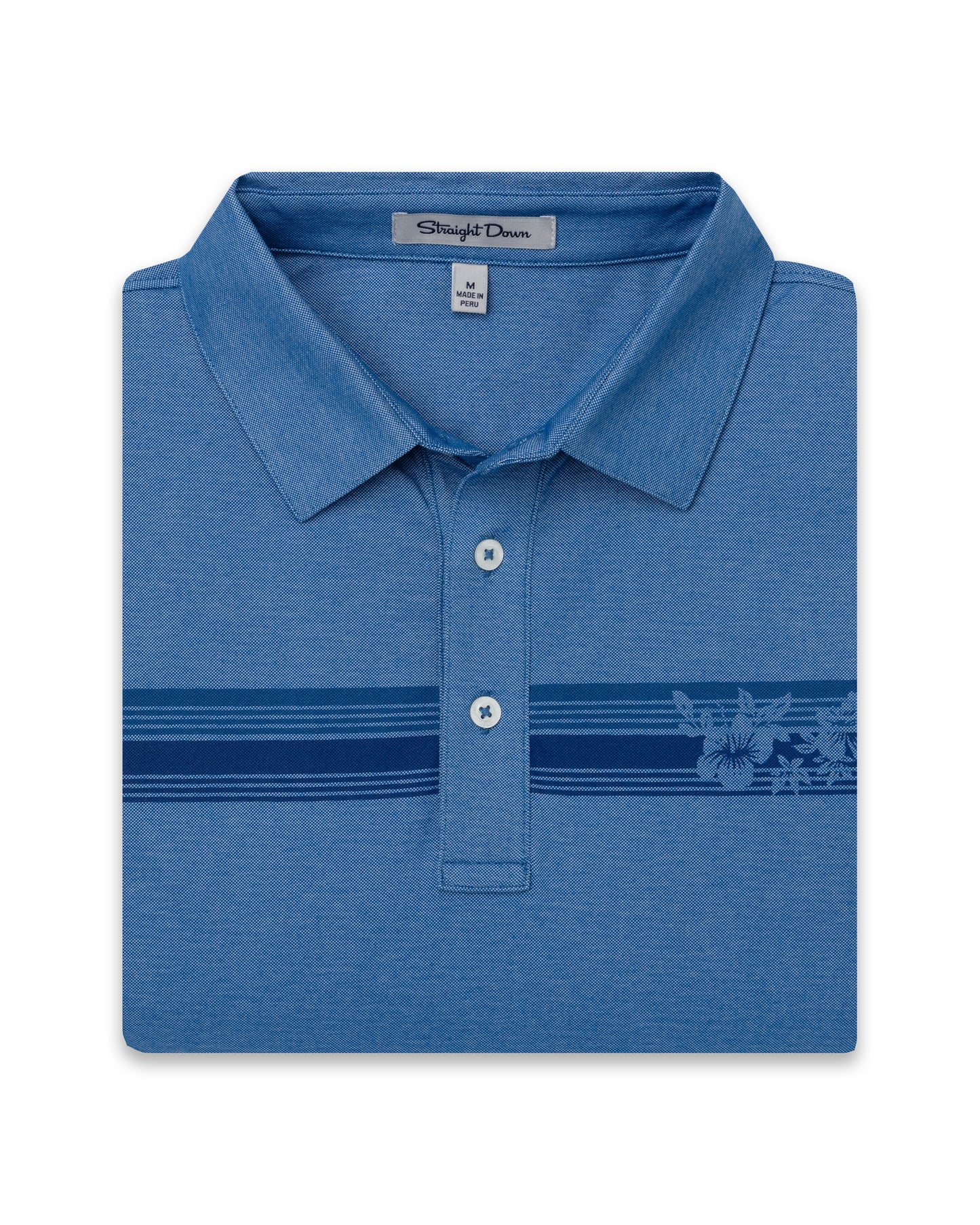Straight Down Island Stripe Polo
