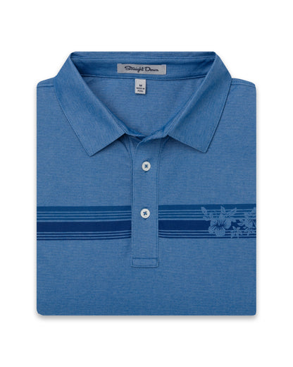Straight Down Island Stripe Polo