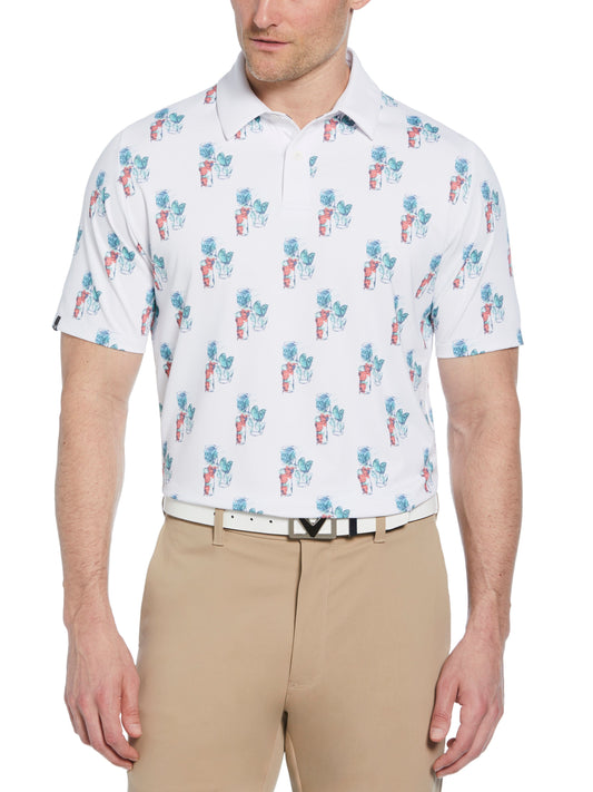 Callaway 19th Hole Drink Print Polo