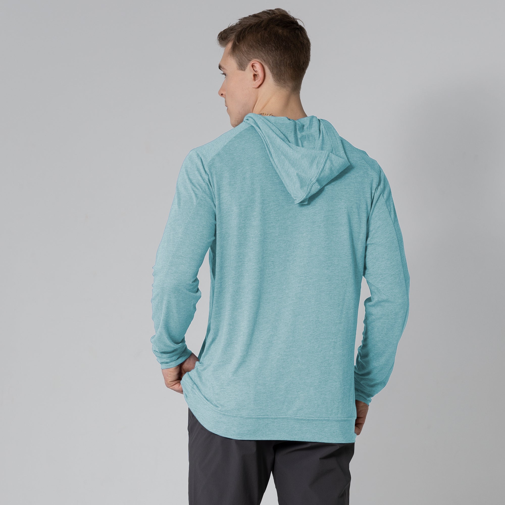 Image of Levelwear Relay Pullover Hoodie - Heather Marine Blue