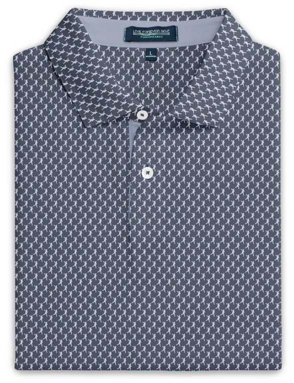 Live Forever Golf - The Full Send Ringer Performance Golf Polo