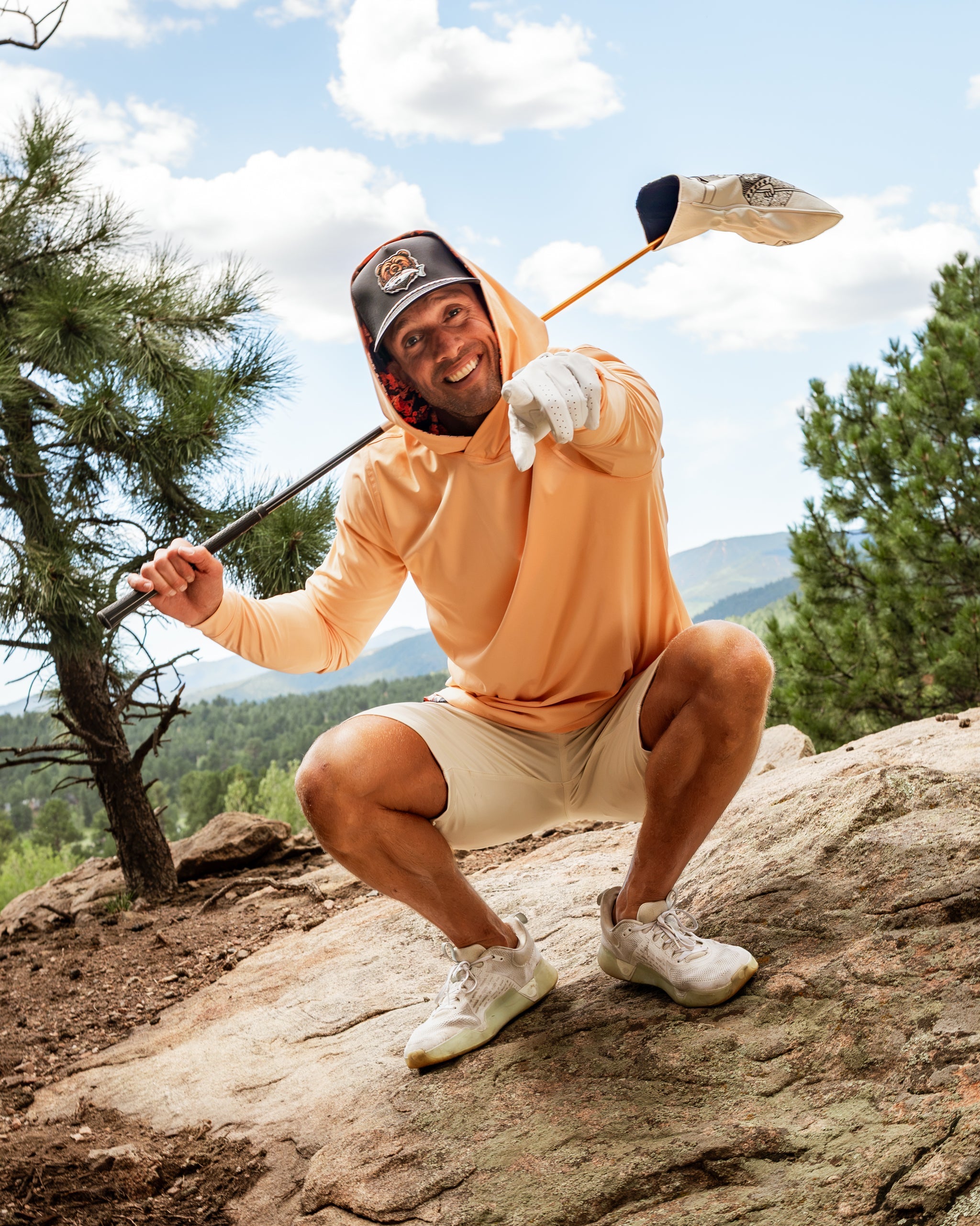 Image of Performance Golf Hoodie - Autumn Leaves