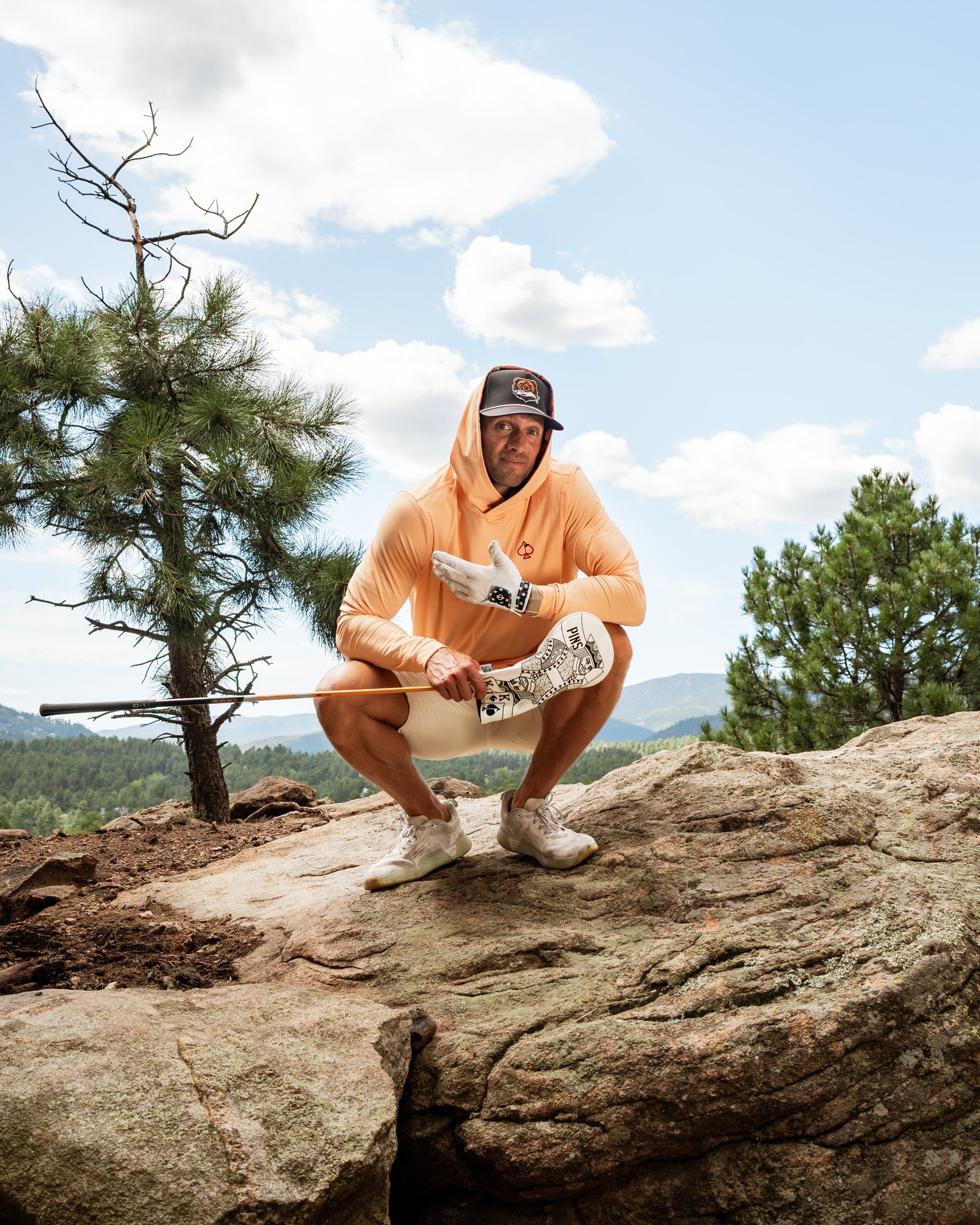 Image of Performance Golf Hoodie - Autumn Leaves