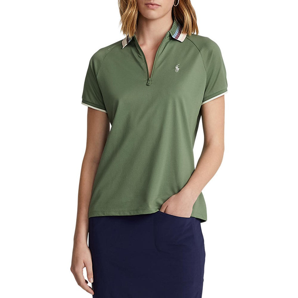 Ladies Short-Sleeve Tour Pique 1/4 Zip Polo